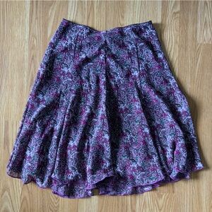 PURPLE Knee-length low rise skirt - Size S